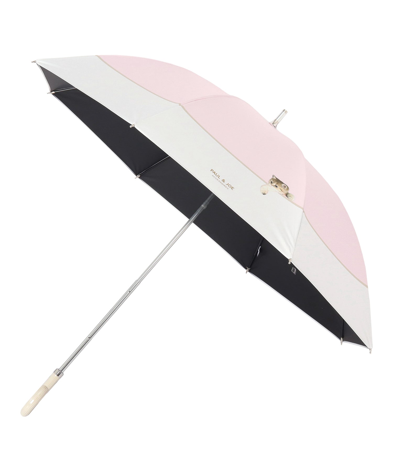 日傘（晴雨兼用） 長傘 スウィンギングヌネット ペールピンク – ポール