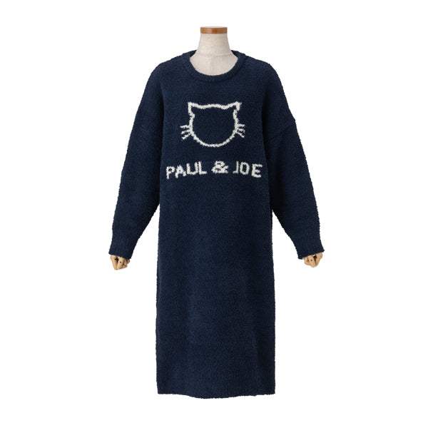 ポルジョネコ＆ロゴ ニットルームドレス（ネイビー） – ポール